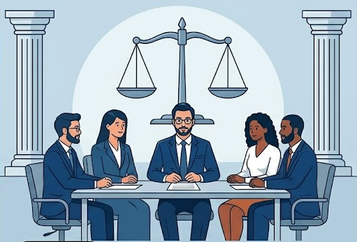 Ilustração de Reunião